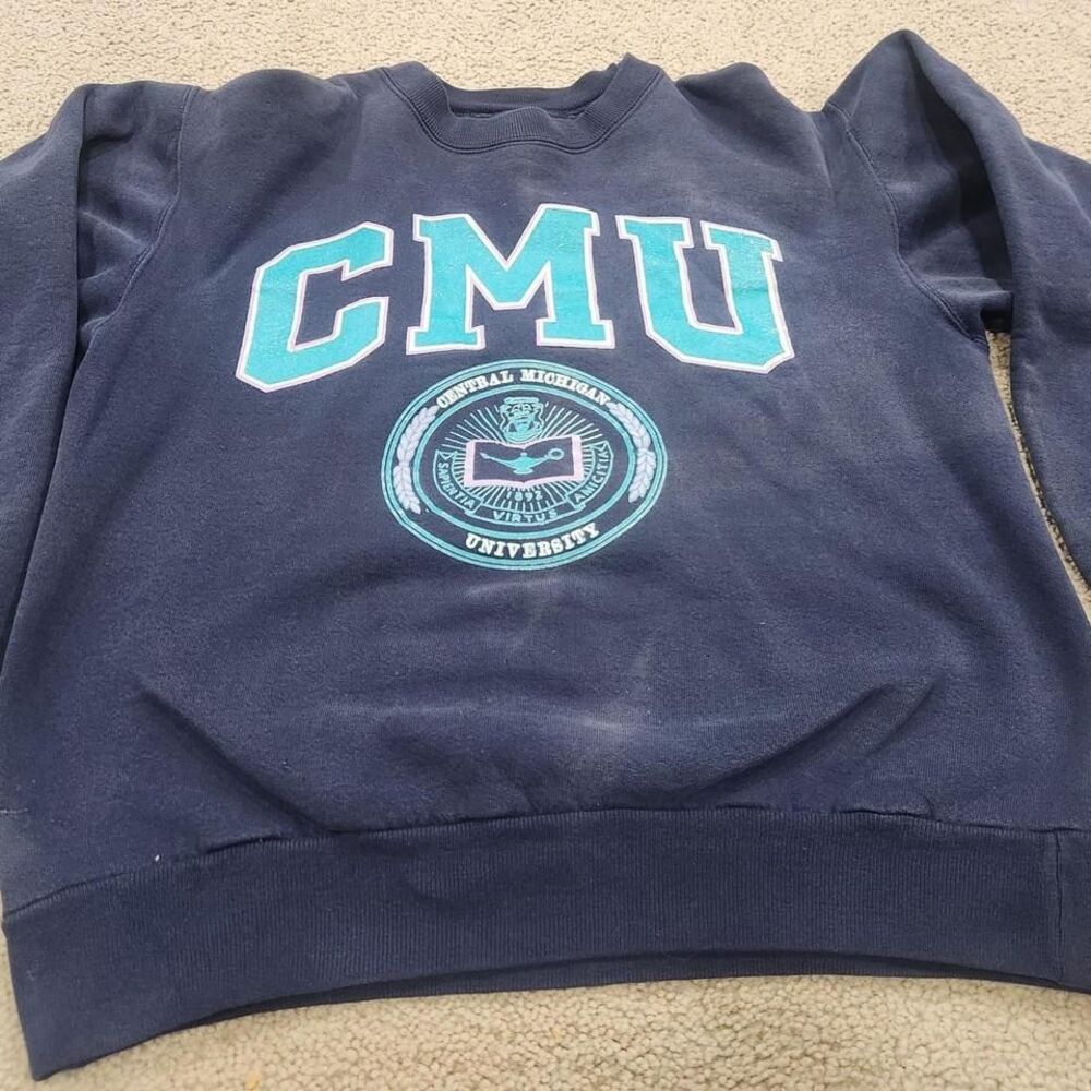Vintage Jansport Made In USA Central Michigan‎ Chippewas CMU Sweatshirt small